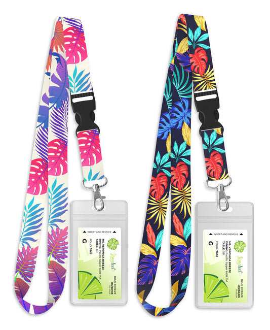 Cruise Lanyard, 2-Pack Nautical Theme, Floral