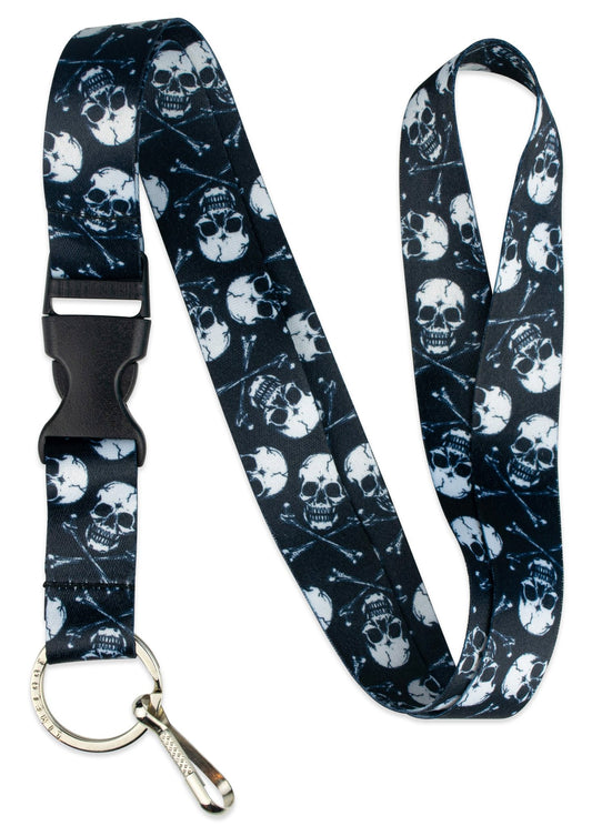 Crossbone Skulls Lanyard - 1 - Limeloot