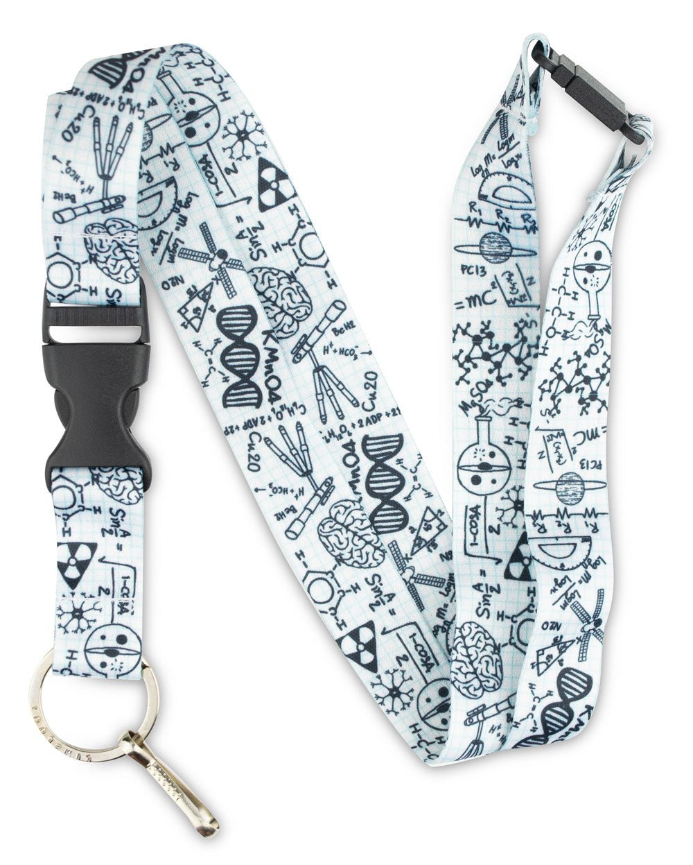 Graphing Paper STEM Lanyard with Breakaway - 1 - Limeloot