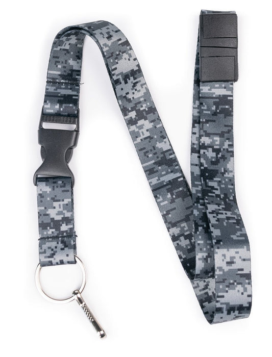 Urban Digital Camo Lanyard with Breakaway Clasp - 1 - Limeloot