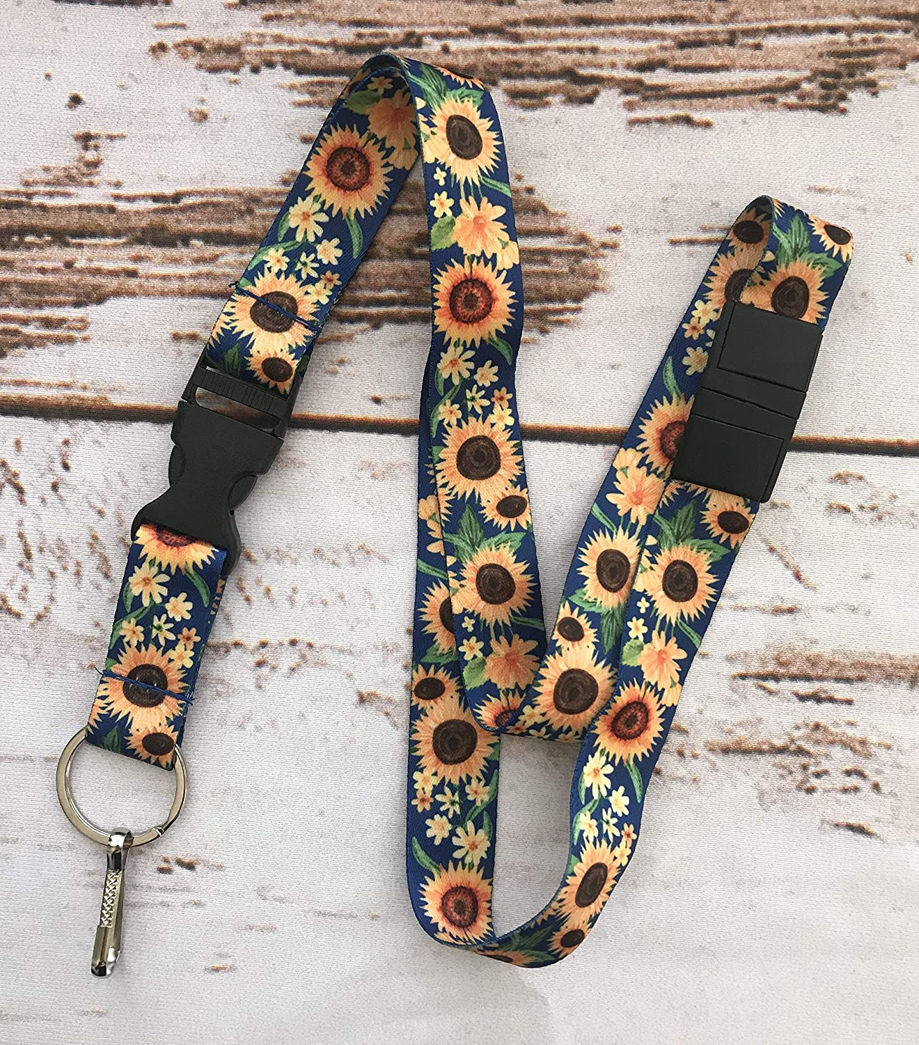 Sunflowers Lanyard with Breakaway