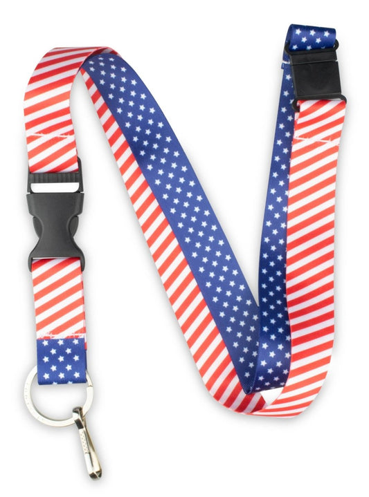 American Flag Lanyard with Breakaway Clasp - 1 - Limeloot