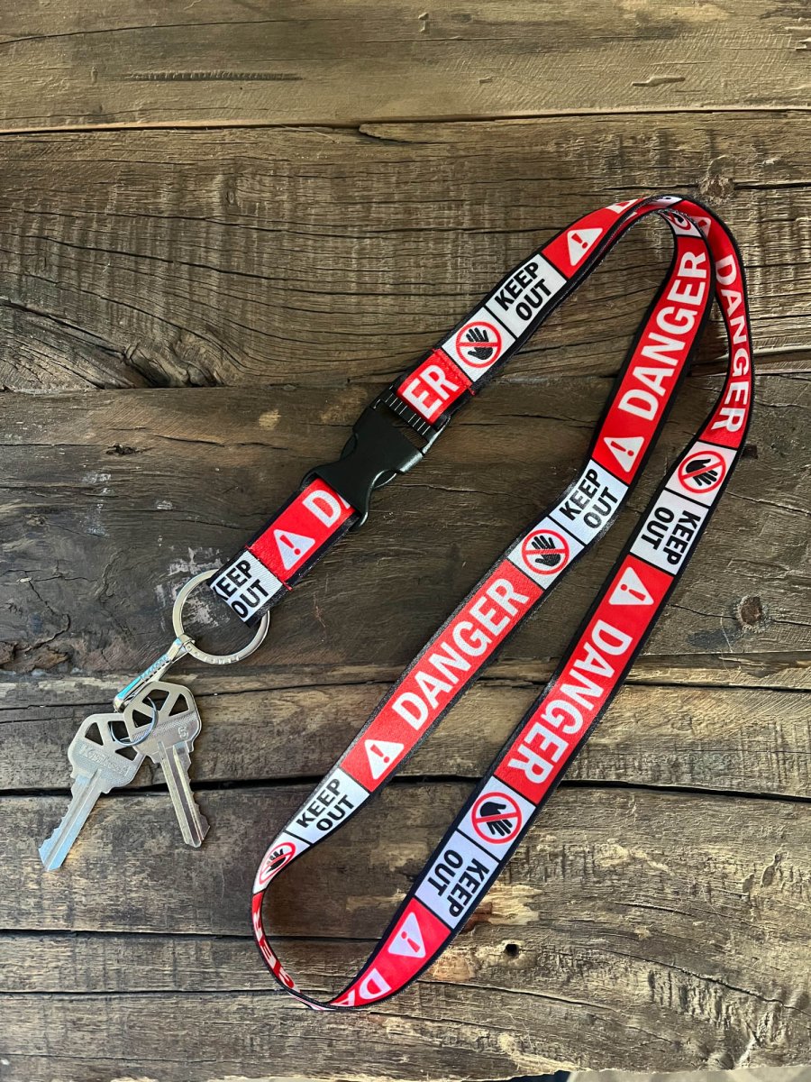 Danger Keep Out Lanyard - 4 - Limeloot