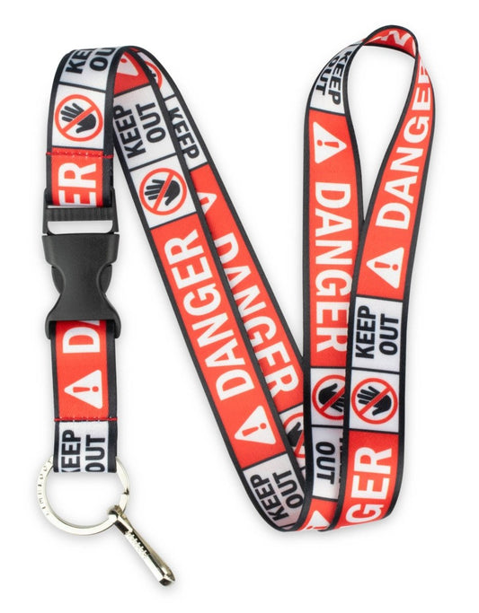 Danger Keep Out Lanyard - 1 - Limeloot