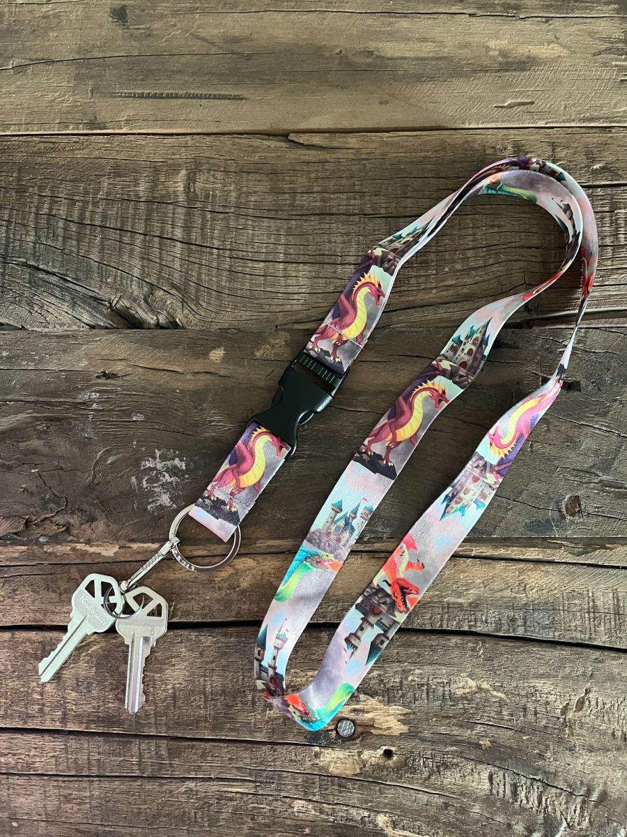 Dragons and Castles Lanyard - 4 - Limeloot