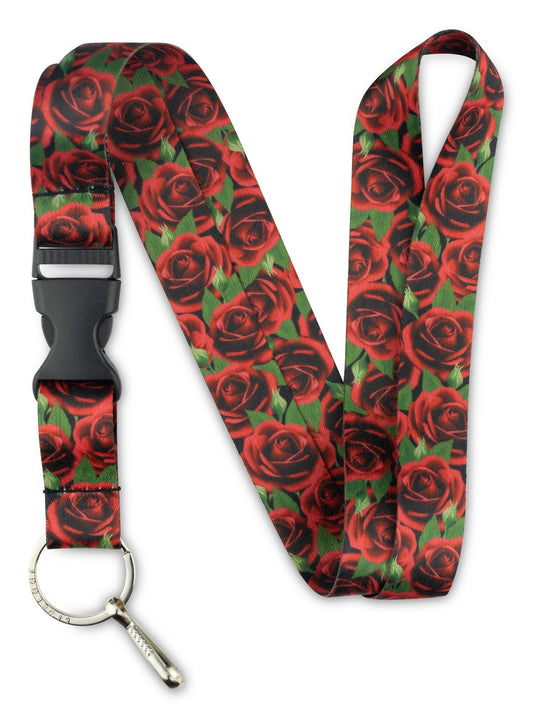 Red Roses Lanyard - 1 - Limeloot