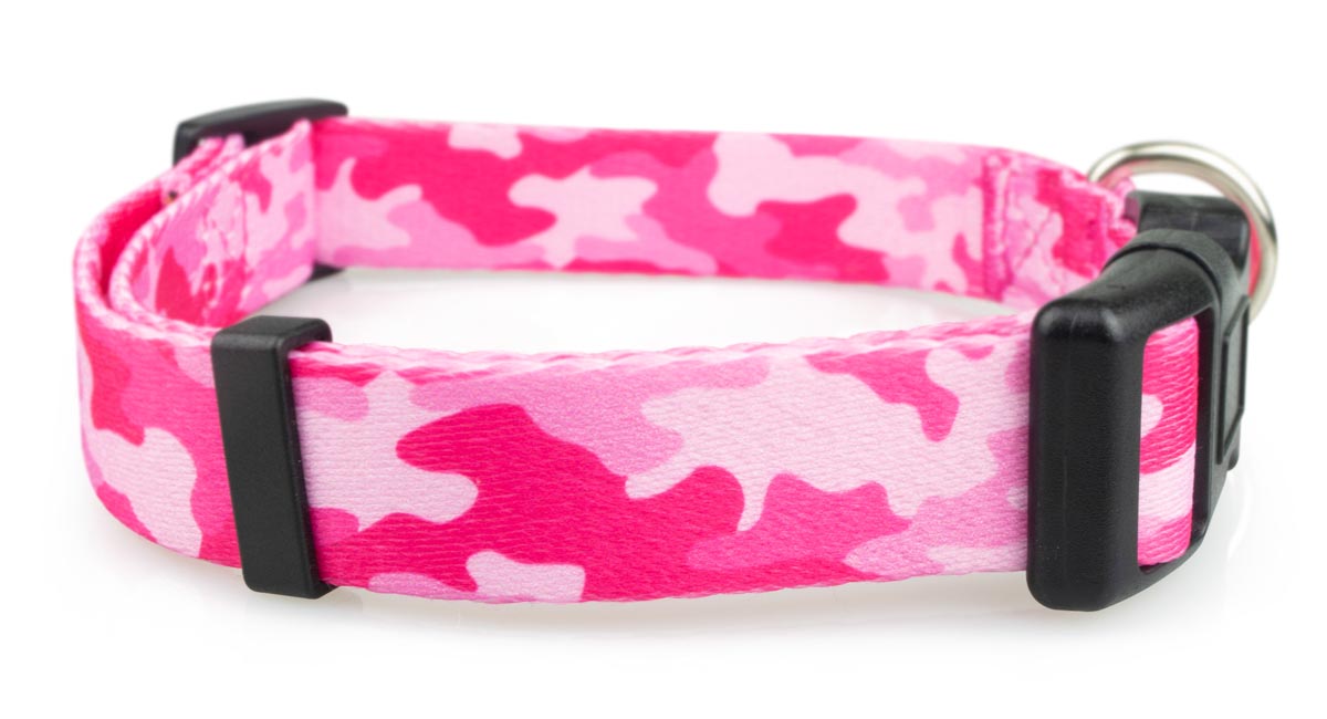 Buy Premium Pink Bone Camo Reflective Dog Collar Online