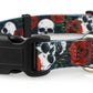 Skulls and Roses Dog Collar